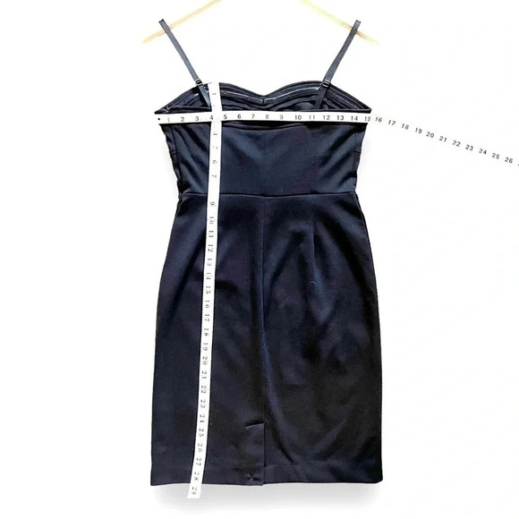 Sofia by Sofia Vergara Bodycon Corset Style Black Knit Dress Size Small - Picture 8 of 9